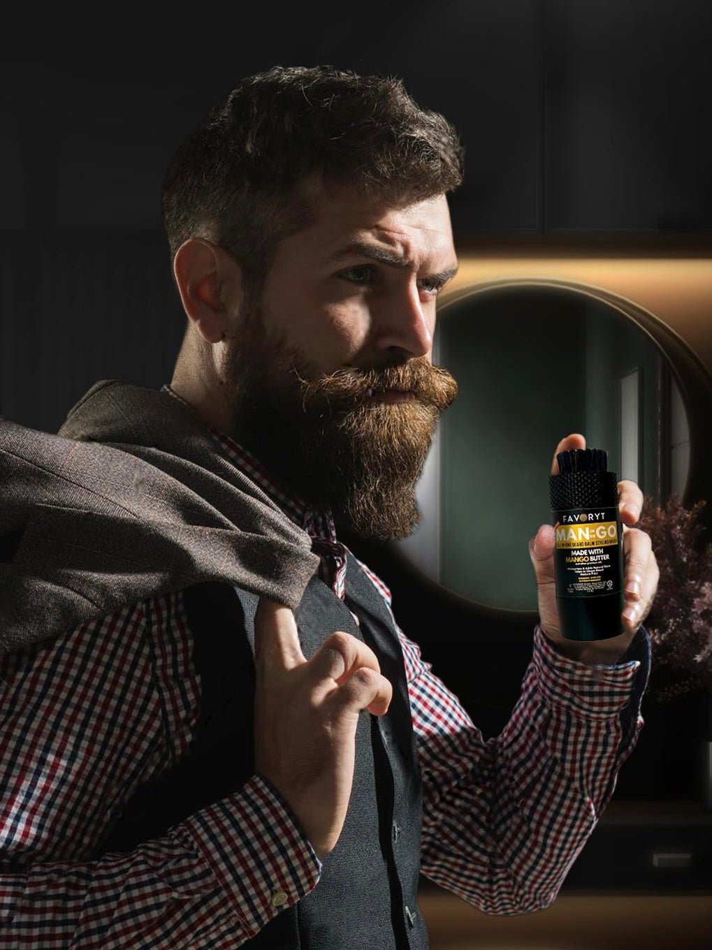 Taming a Scruffy Beard on the Go - FAVORYT BRAND