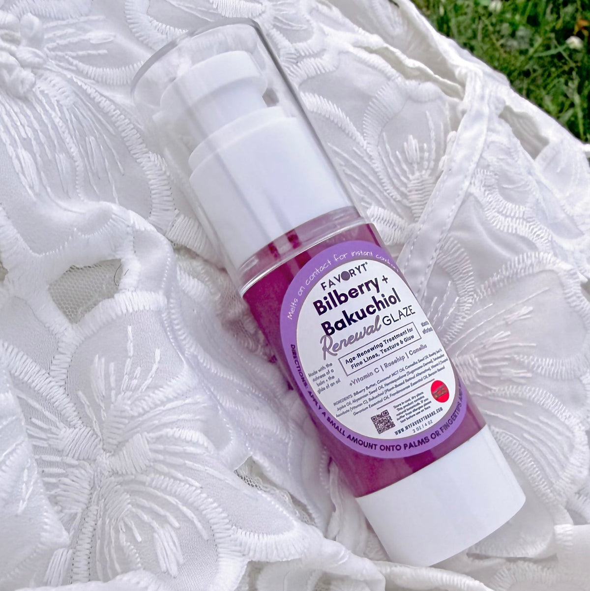 Bilberry + Bakuchiol Renewal Glaze – Radiance for a Soft, Dewy Glow | Our Glass Skin 100% Natural Retinol Alternative - FAVORYT BRAND