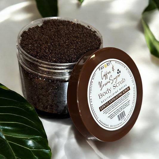 Coffee + Sugar Exfoliating Body Scrub for Dry, Rough Skin *Newly Reformulated - FAVORYT BRAND