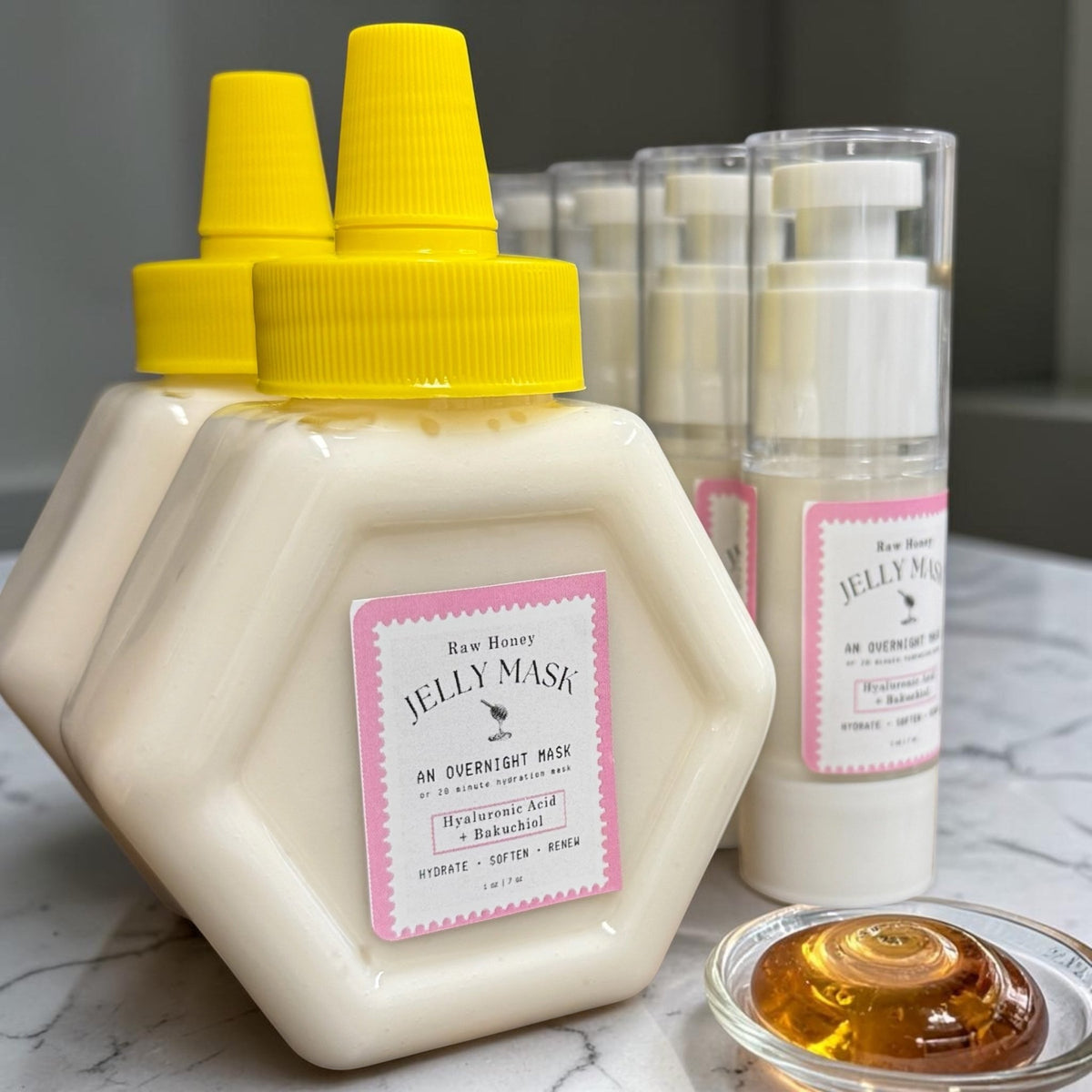 Honey Jelly Overnight Face Mask | Honey + Hyaluronic Acid + Bakuchiol - FAVORYT BRAND