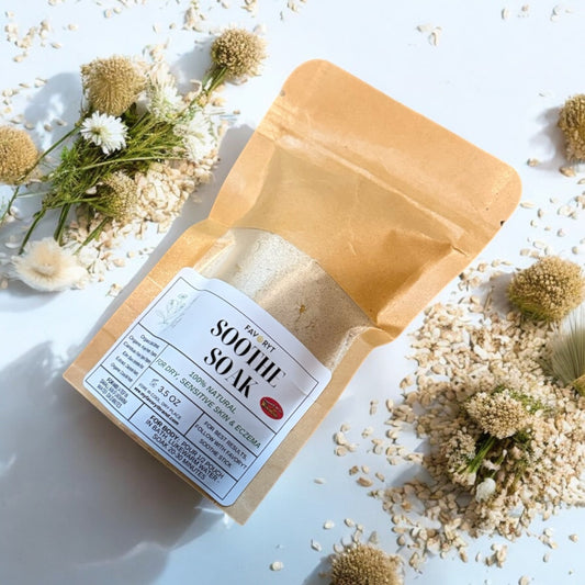 * New FAVORYT Soothe Soak - For Eczema, Dry Hands and Body, Soothing Sensitive Skin Bath Soak, Herbal Floral Blend - FAVORYT BRAND