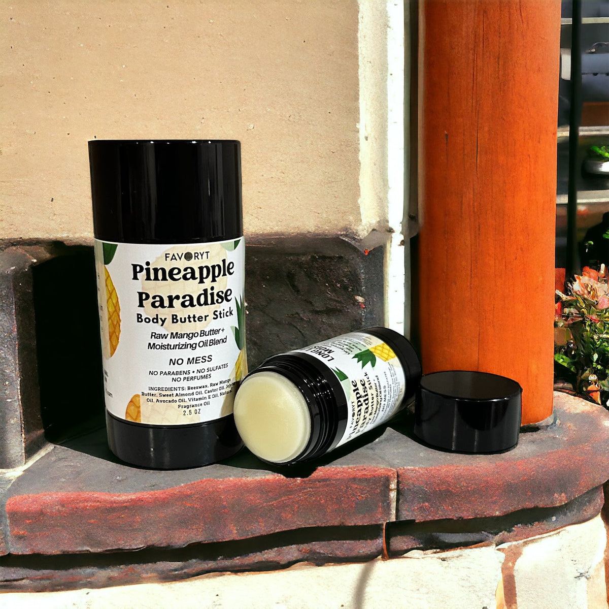 *New Formula! Pineapple Paradise Mango Butter Skin Balm Stick - FAVORYT BRAND