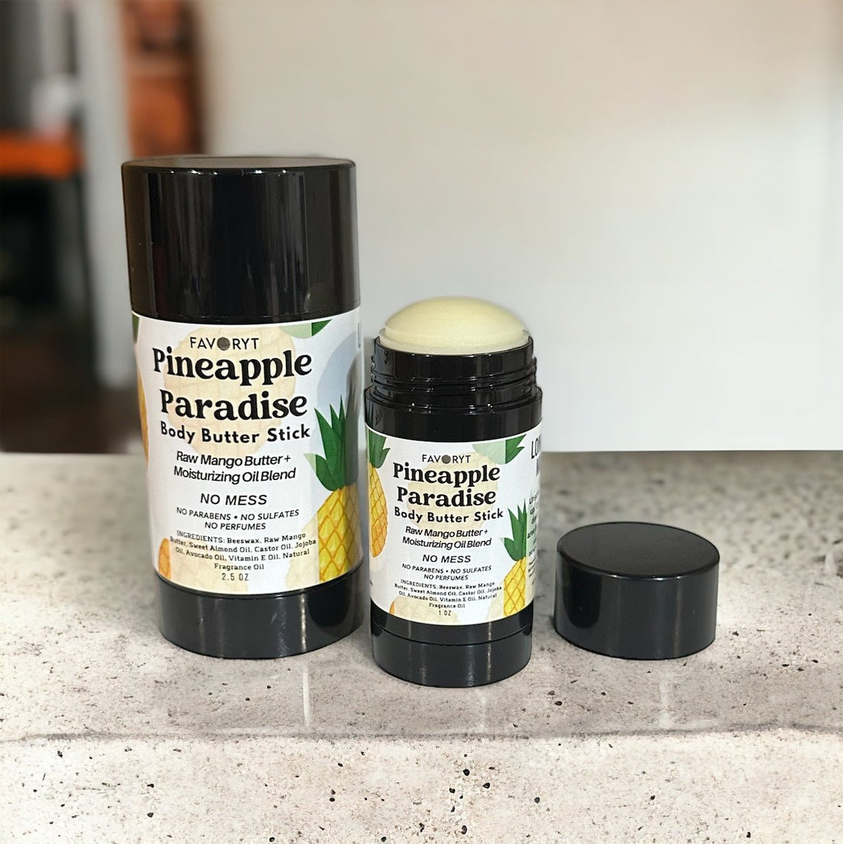 *New Formula! Pineapple Paradise Mango Butter Skin Balm Stick - FAVORYT BRAND