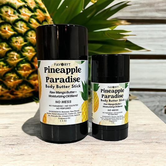 *New Formula! Pineapple Paradise Mango Butter Skin Balm Stick - FAVORYT BRAND