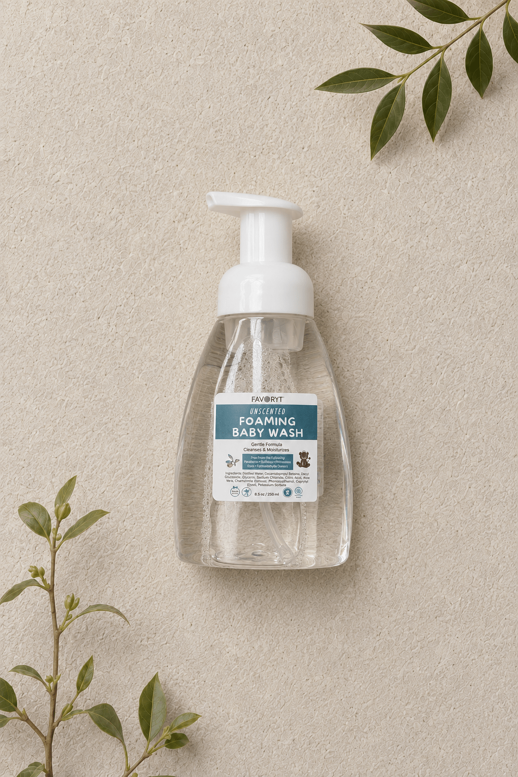 *New Gentle Baby Wash | Fragrance-Free for Sensitive, Eczema-Prone Skin - FAVORYT BRAND