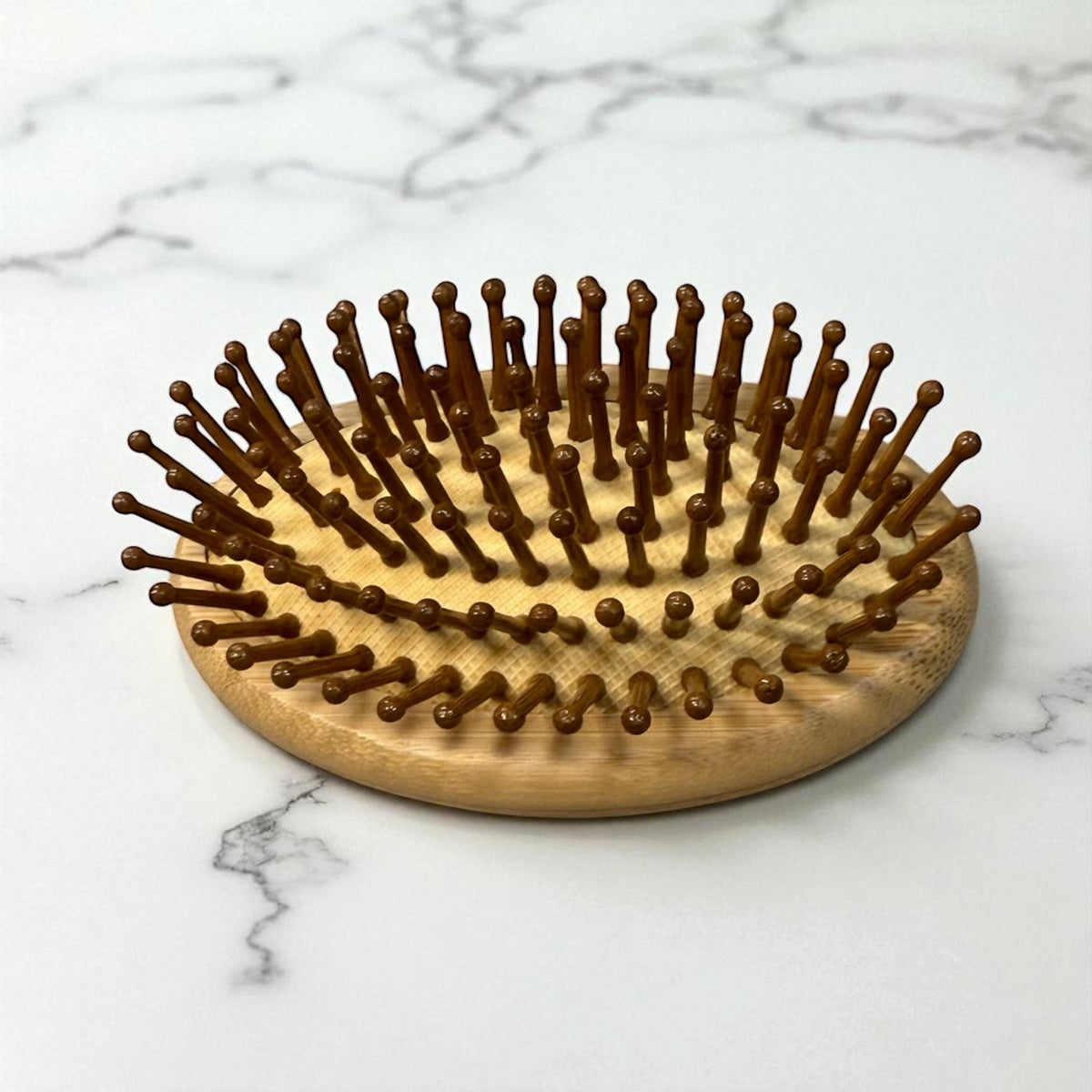 Organic Bamboo Beard & Travel Brush – Eco-Friendly Handheld Detangling Hairbrush - FAVORYT BRAND