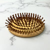 Organic Bamboo Beard & Travel Brush – Eco-Friendly Handheld Detangling Hairbrush - FAVORYT BRAND