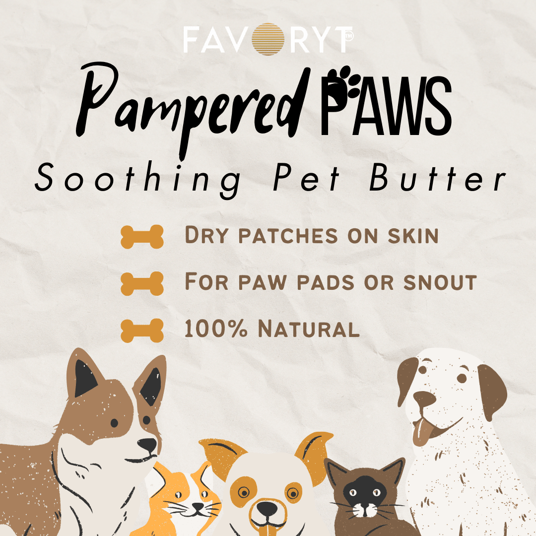 Pampered Paws FAVORYT Soothing Pet Butter 2-in-1 Pet Moisturizer and Paw Wax - FAVORYT BRAND