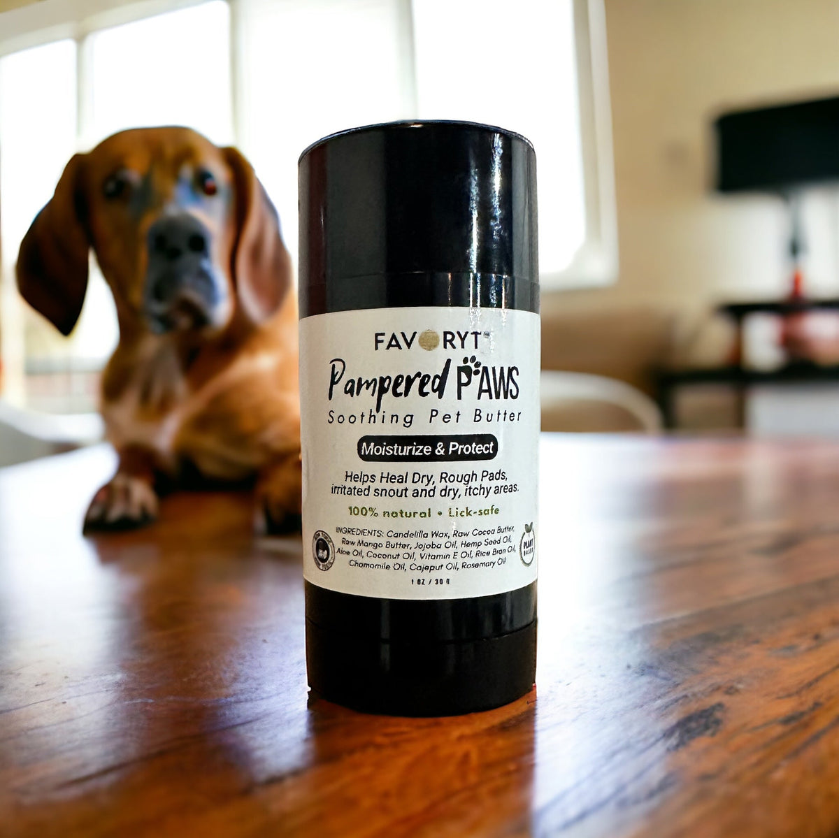 Pampered Paws FAVORYT Soothing Pet Butter 2-in-1 Pet Moisturizer and Paw Wax - FAVORYT BRAND