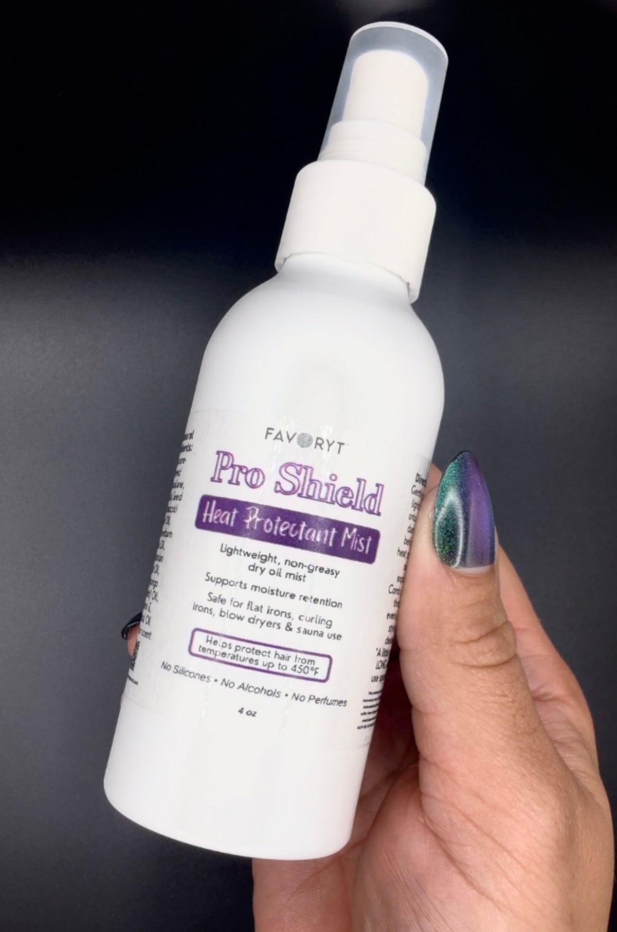 Pro Shield Heat Protectant Mist — 100% Natural Dry Oil for Sauna & Styling - FAVORYT BRAND