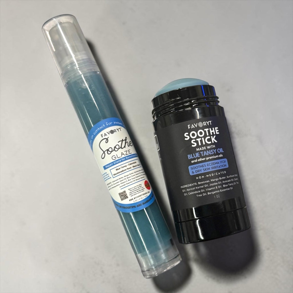 Soothe Home & Away Care Bundle- for Eczema and Dry, Cracked Skin, Soothing effect for itch and irritation - FAVORYT BRAND
