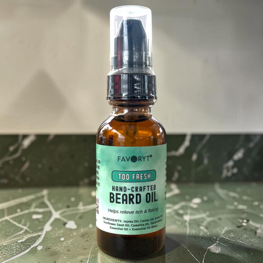 Too Fresh Natural Beard Oil | Softens Beard + Moisturizes Skin - FAVORYT BRAND