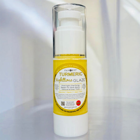 Turmeric Nighttime Glaze for Skin Clarity, Dark Spots & Uneven Tone - FAVORYT BRAND